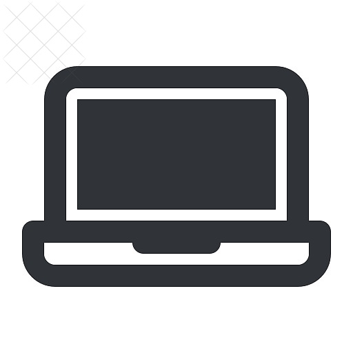 Computer, device, display, laptop icon.