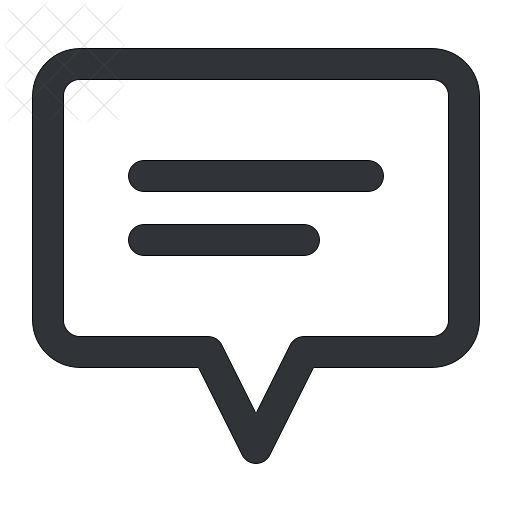 Text, bubble, chat, communication, conversation icon.