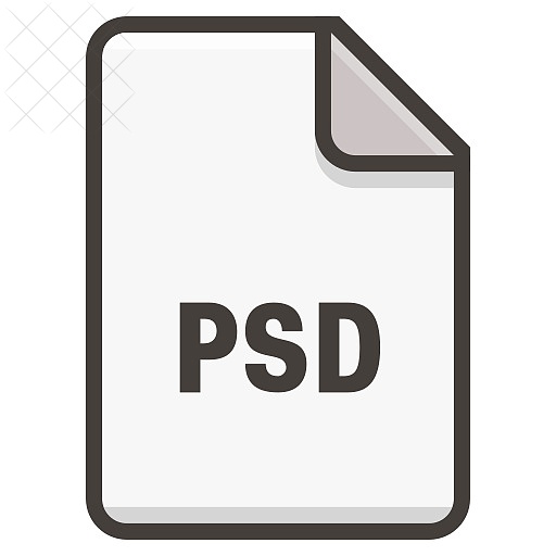 Document, file, format, photoshop icon.