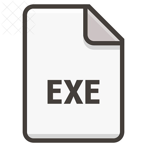 Document, file, executable, format icon.