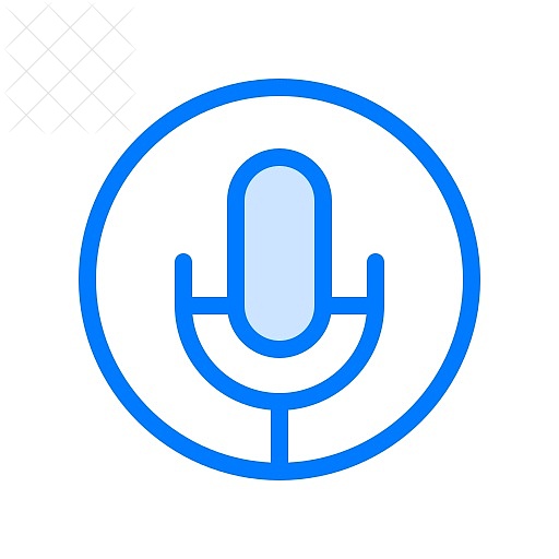 Microphone, on air, podcast, radio, voice recording icon.