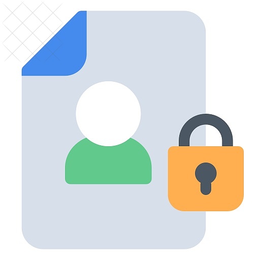 Gdpr, lock, personal data, protection icon.