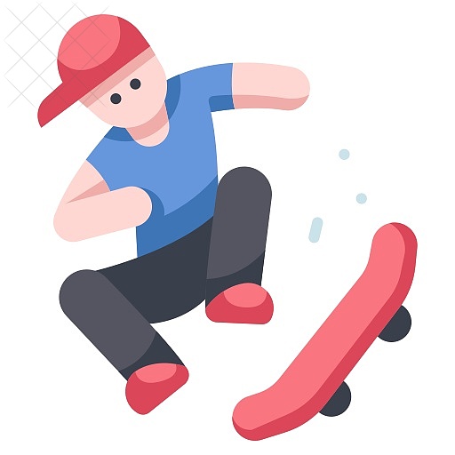 Activity, board, extreme, jump, skate icon.