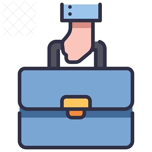 Bag, business, office, people, suit icon.