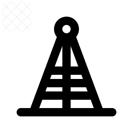 Signal, telecommunication, tower icon.