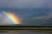 蒙古草原上的彩虹图片素材