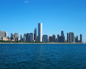 芝加哥天际线图片素材