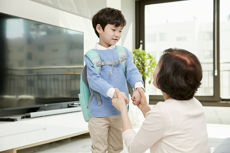 嬰兒護理,奶奶,孫子,韓國人圖片素材