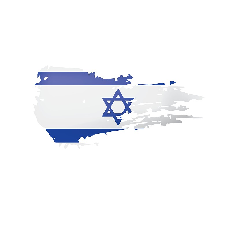 以色列国旗上有白色图片素材