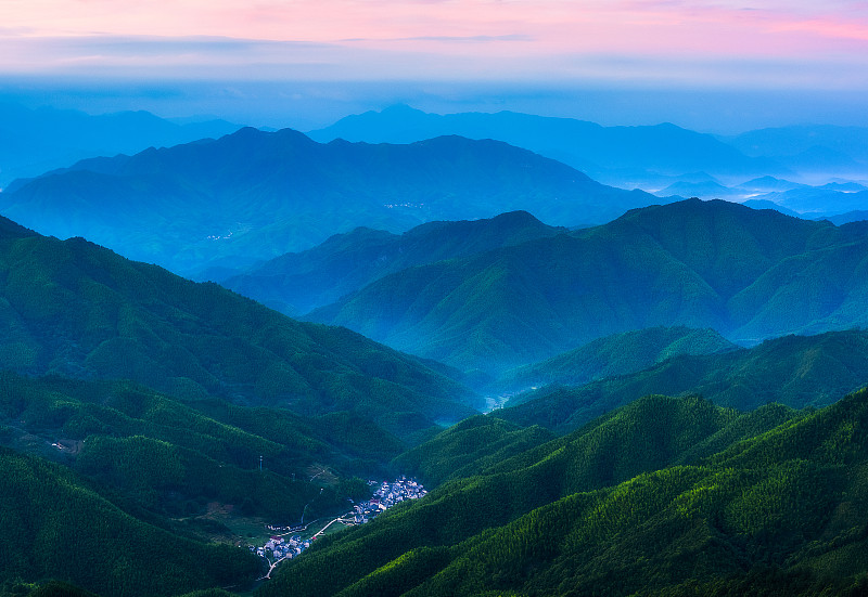 大巖山之晨圖片素材