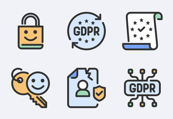 GDPR填充大綱2在填充大綱風格**
包含30個圖標的圖標包。

包括設計:
——Gdpr
——個人資料
——保護
——隱私
——違反
——規定
- - - - - -鎖
——法律
-數據
——盾圖標icon圖片
