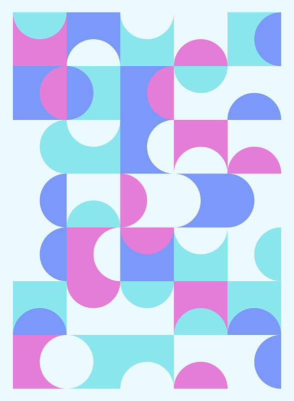 抽象幾何海報封面傳單設計插畫圖片