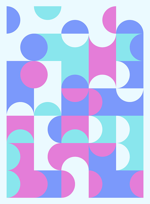 抽象幾何海報封面傳單設計插畫圖片