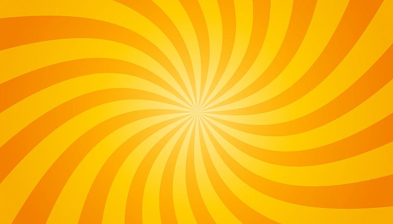 白色和黃色太陽爆發背景-扭曲墻紙矢量插圖插畫圖片