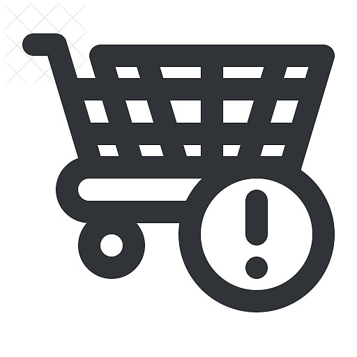 Ecommerce, buy, cart, notification, shopping icon.