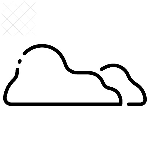 Climate, cloud, fluffy, nature, sky icon.