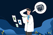卡通手绘世界罕见病日医疗背景插画图片素材