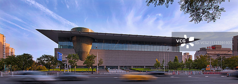 北京首都博物馆建筑风光图片素材