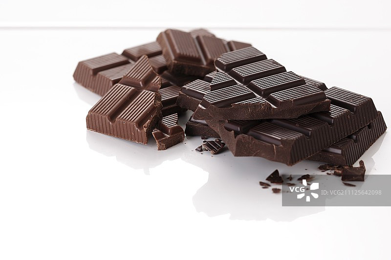 黑巧克力和牛奶巧克力图片素材