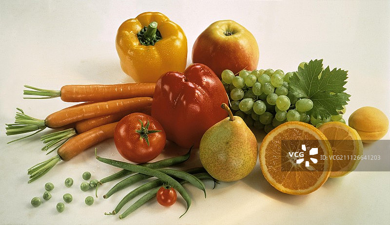混合水果和蔬菜图片素材