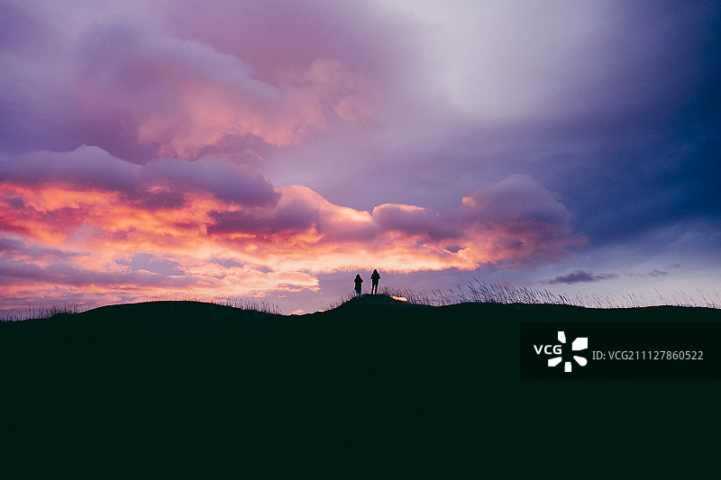冰岛斯托克尼斯的日落图片素材