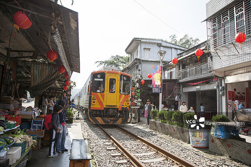 台北,台湾,亚洲,老街,火车图片素材
