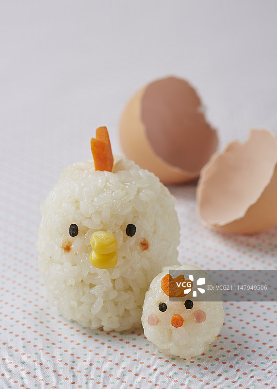 米饭配鸡的摄影图片素材