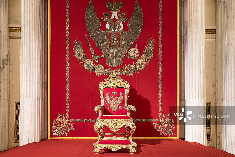 莫斯科冬宫王位图片素材
