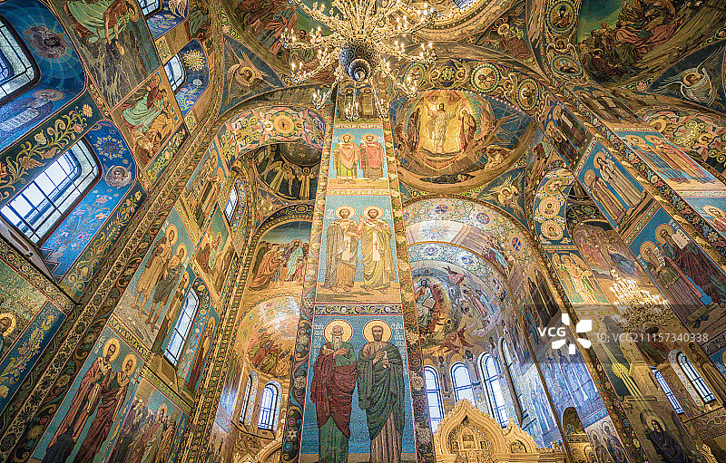 俄罗斯圣彼得堡滴血大教堂图片素材