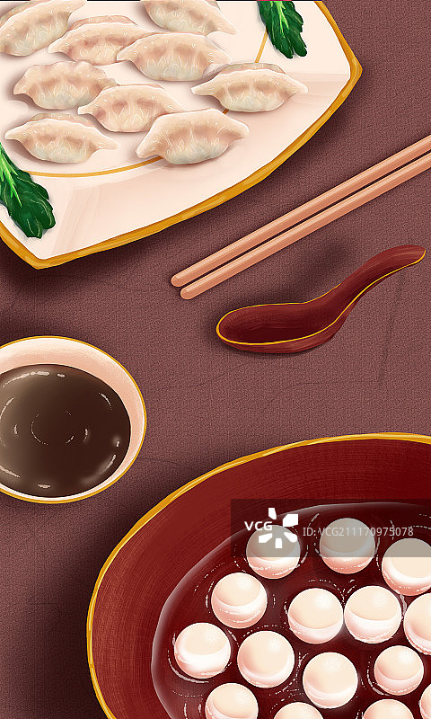 饺子汤圆图片素材