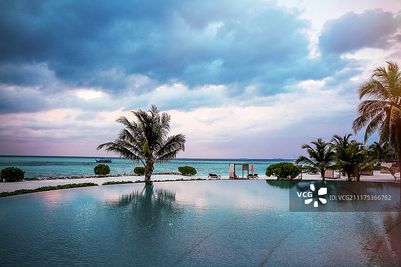 马尔代夫海景风光图片素材
