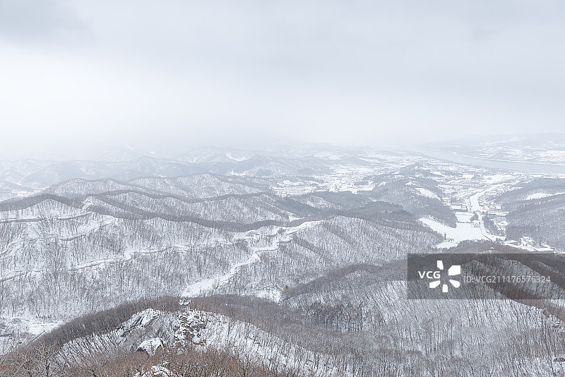 吉林朱雀山冬季风光图片素材