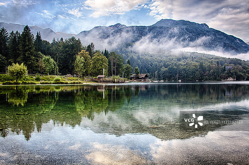 Bohinj湖，斯洛文尼亚(Hdr)图片素材