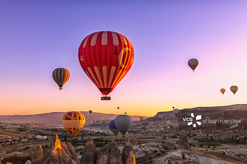 土耳其热气球图片素材