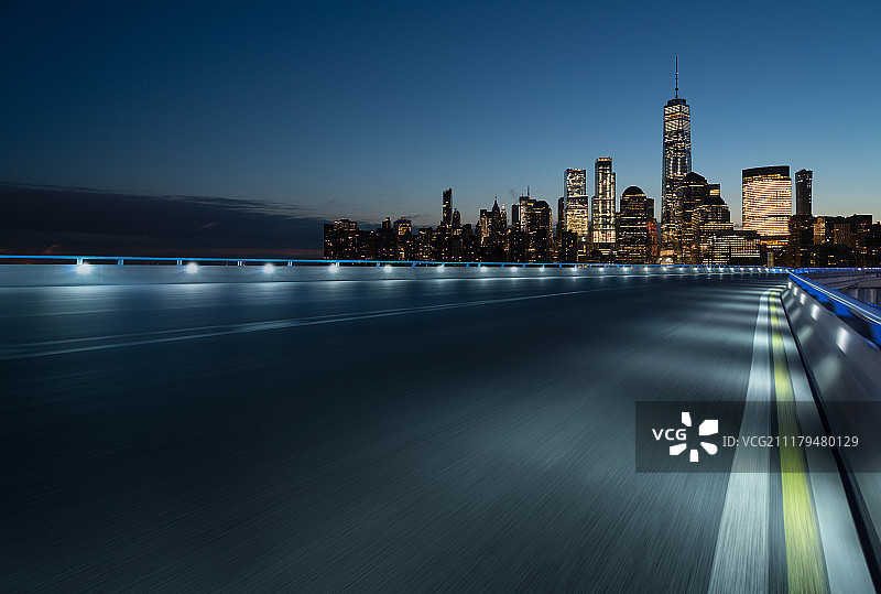 纽约城市风光和道路图片素材