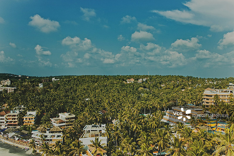从科瓦拉姆山顶俯瞰。喀拉拉邦,印度图片素材