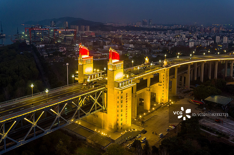 南京长江大桥风光图片素材
