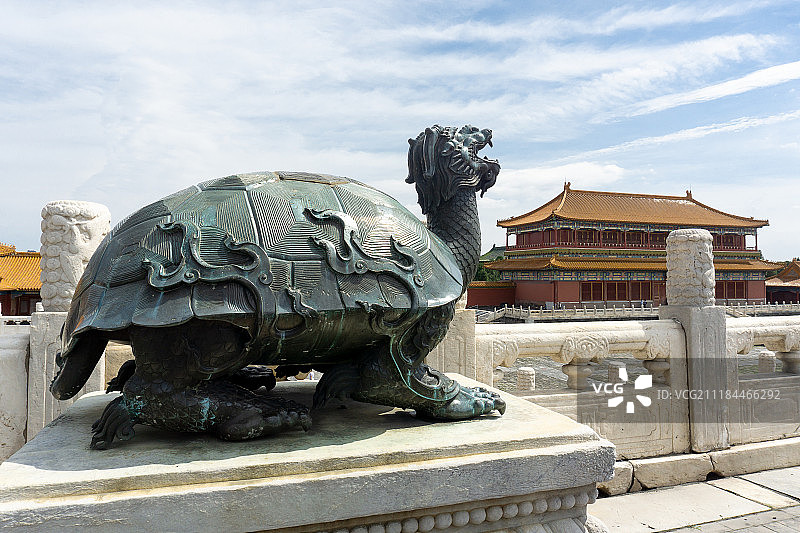 北京故宫里的龙龟图片素材
