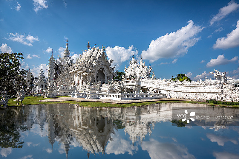 泰国清迈清莱白庙图片素材