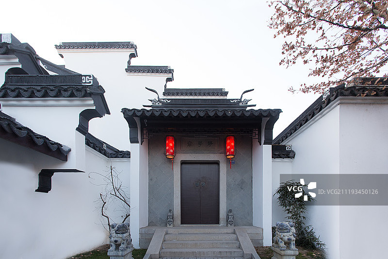北京市中式建筑庭院图片素材