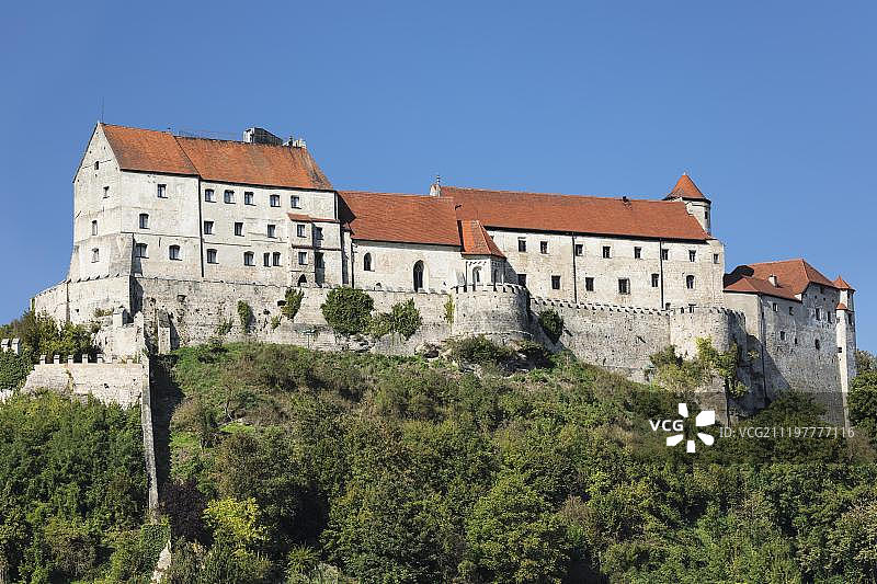 伯豪森城堡，伯豪森，上巴伐利亚，德国，欧洲图片素材