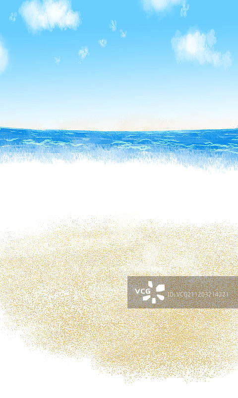 蓝天阳光沙滩图片素材