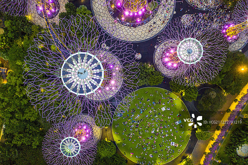 亚洲，新加坡，滨海花园，图片素材