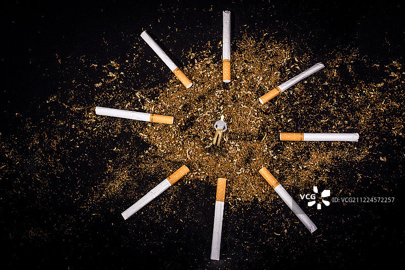 无烟日海报，说不吸烟的概念图片素材