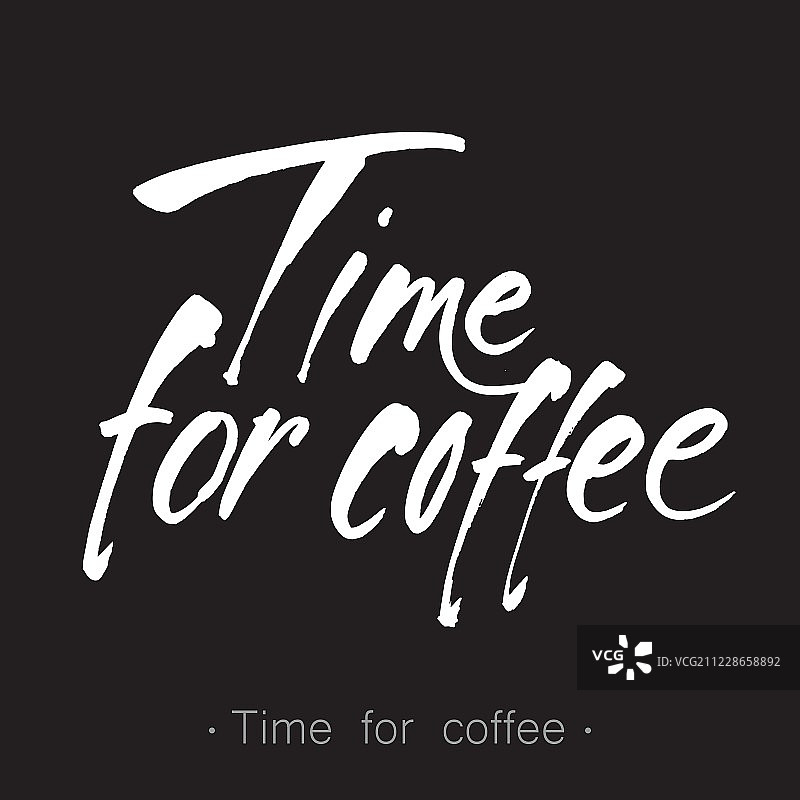 time_for_coffee_lettering图片素材