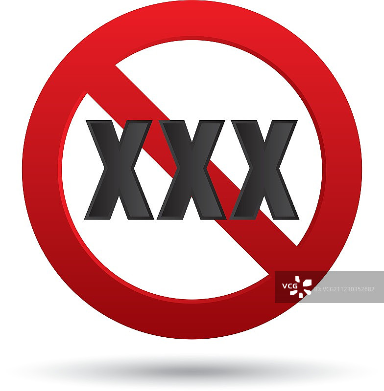 XXX成人仅限内容符号按钮图片素材
