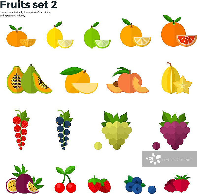 健康概念热带水果在白色的背景图片素材