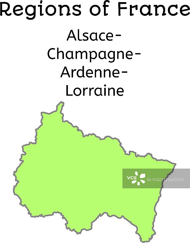 法国行政地图的AChArdLor图片素材