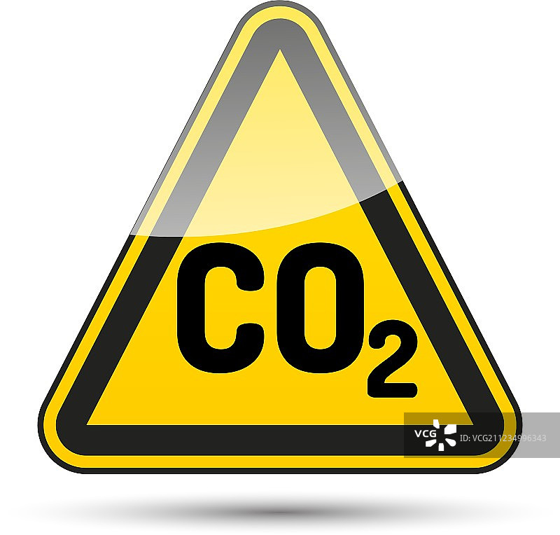 二氧化碳危险三角图片素材