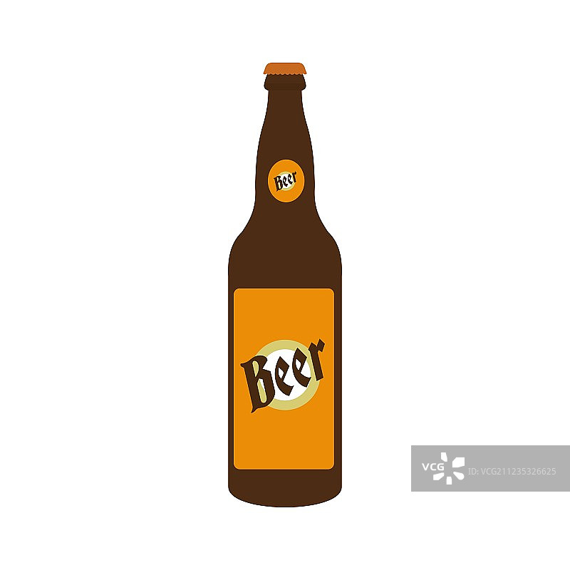 一瓶啤酒图标图片素材
